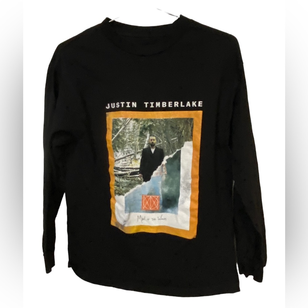 Justin Timberlake Concert Tour Merch Long Sleeve Black Women’s M T-Shirt 2019